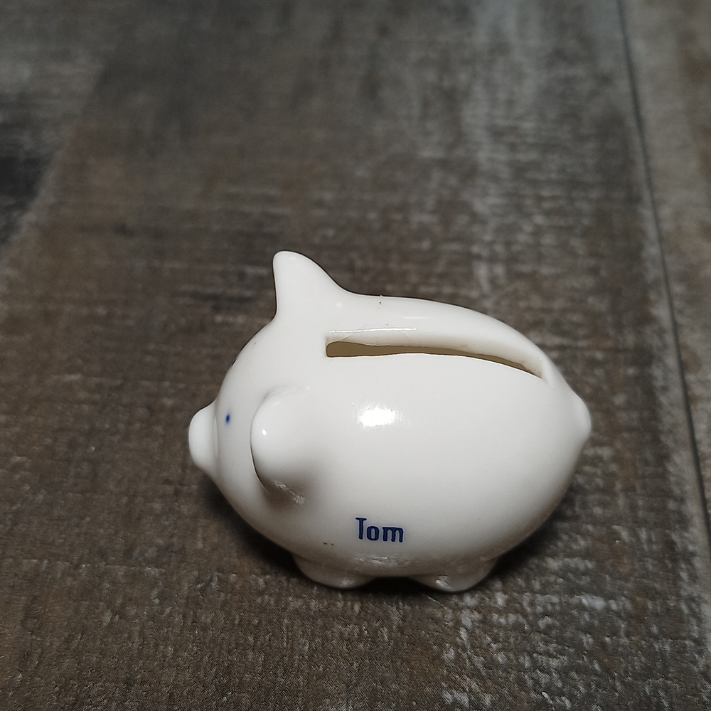 Vintage Porcelain Lucky Penny Holder for "Richard" Retired